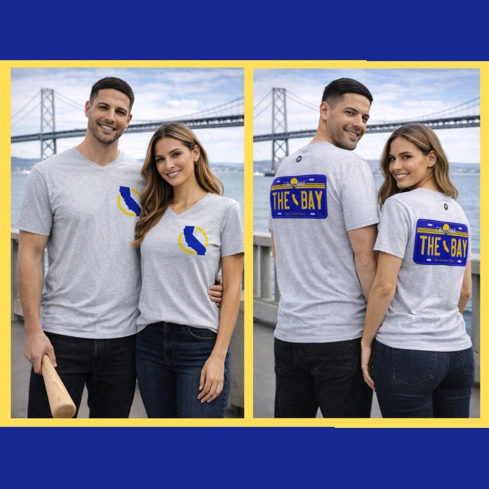 NWT Where I'm From Golden State Warriors The Bay Short Sleeve Shirt (Size S)